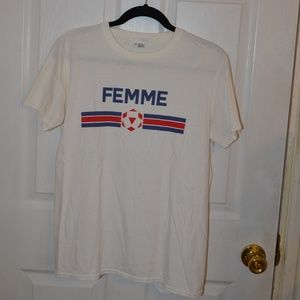 Urban Outfitters White Femme T-Shirt, M